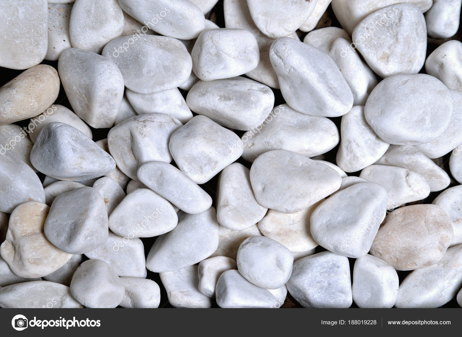 small white rounded stones