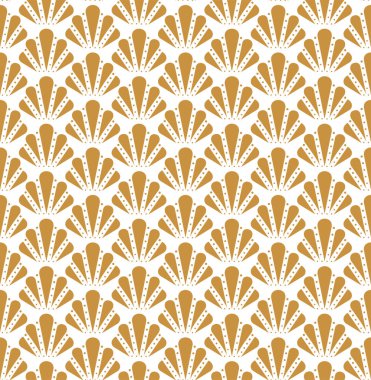 Vektör deniz kabuğu Seamless modeli. Şık soyut sanat deco doku.