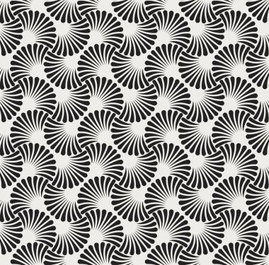 Japon süs vektör arka plan. Art Deco çiçek Seamless modeli. Geometrik dekoratif doku.