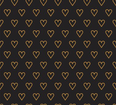 Vektör geometrik kalp arka plan. Soyut şirin seamless modeli.