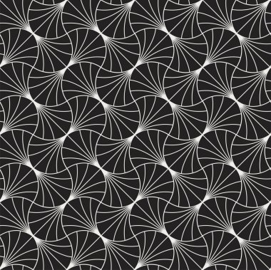 Japon süs vektör arka plan. Art Deco çiçek Seamless modeli. Geometrik dekoratif doku.