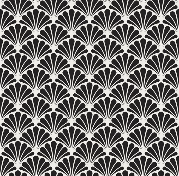 Motif Art Déco Sans Couture Texture Décorative Florale Géométrique Vector — Image vectorielle