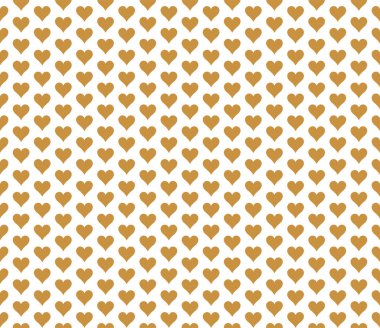 El vektör çizim şirin kalpler ile çekilmiş. Geometrik Seamless Modeli.