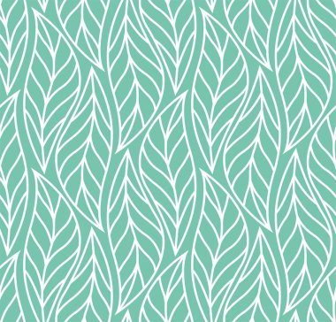 Geometrik yaprakları Dikişsiz desen vektör. Soyut vektör doku. Yaprak arka plan.