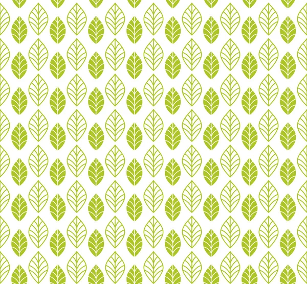 Geometric Leaves Vector Seamless Pattern Abstract Vector Texture Leaf Background — Stock Vector