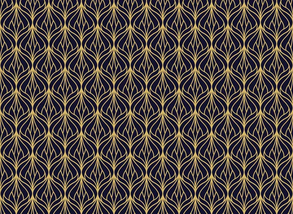 Nahtloses Art Deco Muster Vintage Geometrischen Minimalistischen Hintergrund Abstrakte Luxusillustration — Stockvektor