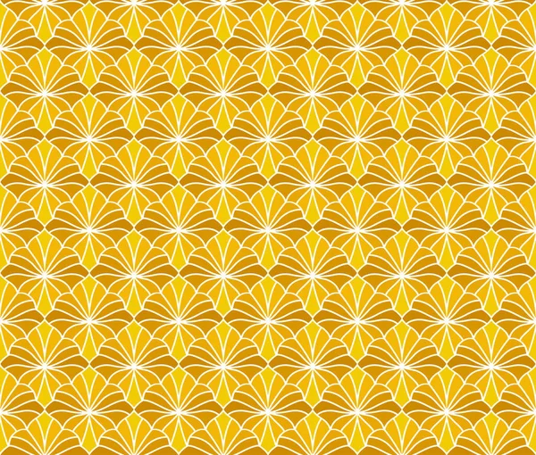 Motif Géométrique Art Déco Sans Couture Fond Floral Vecteur Abstrait — Image vectorielle