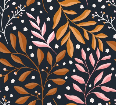 Çiçekli modern tarz güzel desen, vektör arkaplan