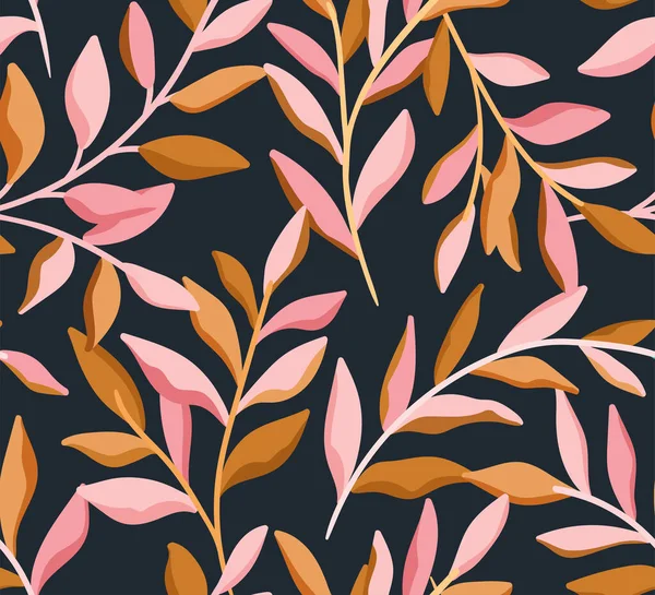 Floral Modernen Stil Schönes Muster Vektor Hintergrund — Stockvektor