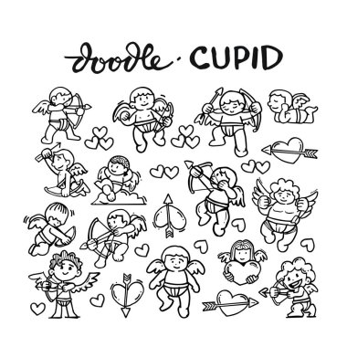 Aşk tanrısı açı tasarım doodle