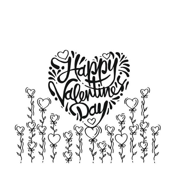 Doodle Happy Valentine Day — Stockvector
