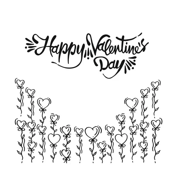 Doodle Happy Valentine Day — стоковый вектор