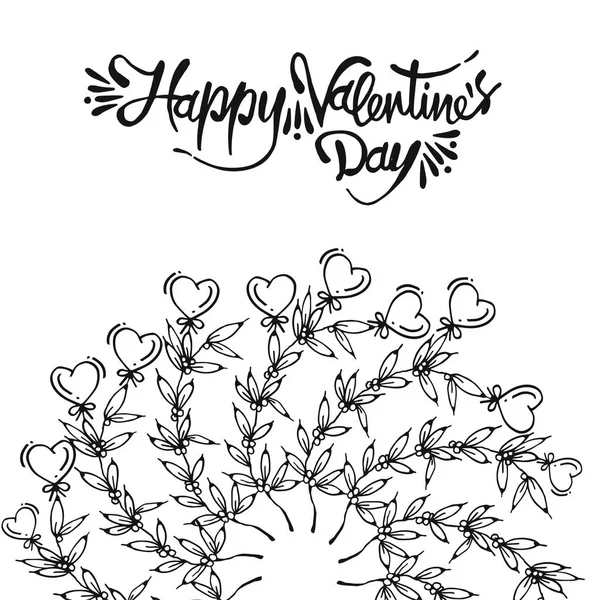 Doodle Happy Valentine Day — Stockvector