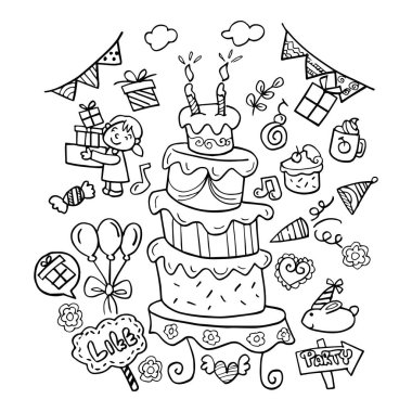 Doodle set doğum günü