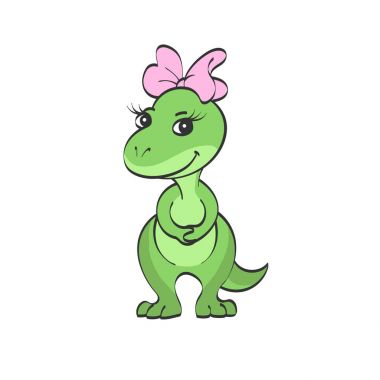 Dinozor bir yay ile.