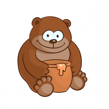 Bal Çömleği ile ayı.