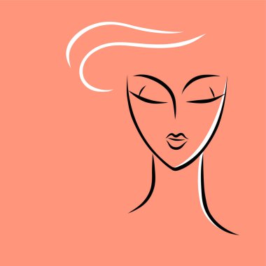 Güzel bir kadının portresini çiziyorum..