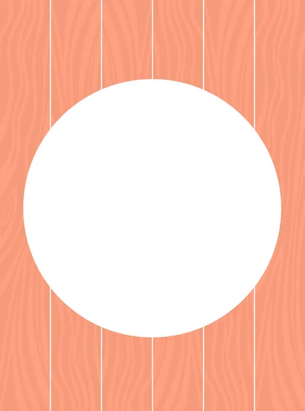 Background illustration of wooden boards with a round hole in th — 스톡 벡터