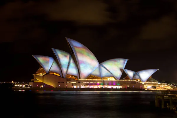 Sydney Austrálie Května Sydney Opera House Uvedena Průběhu Vivid Sydney — Stock fotografie