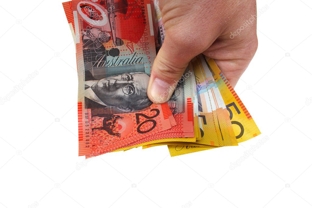 Australian currency of bills