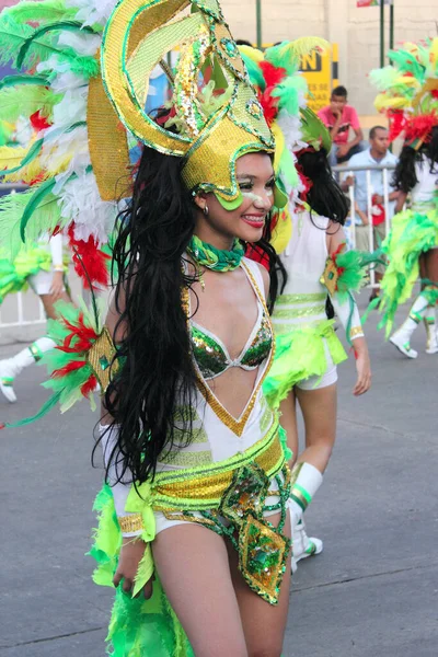 Barranquilla Kolumbie Února Carnaval Del Bicentenario 200 Let Karnevalu Února — Stock fotografie