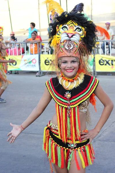 Barranquilla Kolumbie Února Carnaval Del Bicentenario 200 Let Karnevalu Února — Stock fotografie