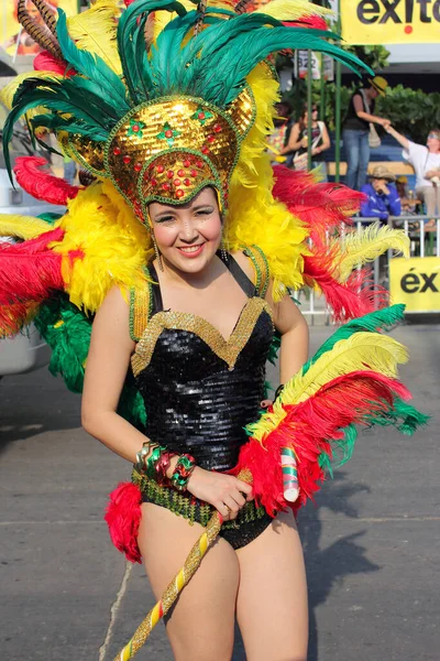 Barranquilla Kolumbie Února Carnaval Del Bicentenario 200 Let Karnevalu Února — Stock fotografie