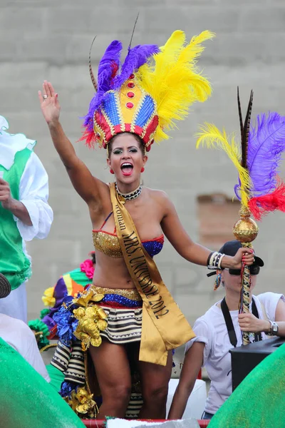 Barranquilla Kolumbie Února Carnaval Del Bicentenario 200 Let Karnevalu Února — Stock fotografie