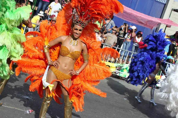 Barranquilla Kolumbie Února Carnaval Del Bicentenario 200 Let Karnevalu Února — Stock fotografie