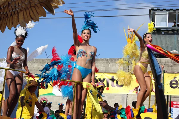 Барранкуиля Коломбия Feb Carnaval Del Bicario 200 Years Carnaval Февраля — стоковое фото