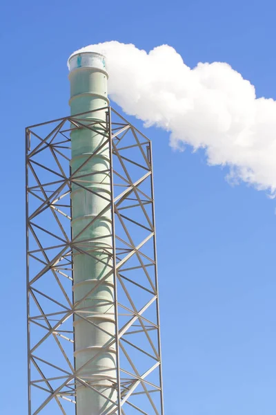 Contaminación Humo Pila Mucho Humo Chimenea — Foto de Stock