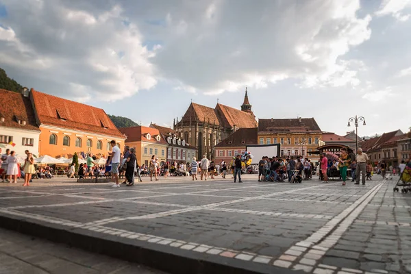 Main square of Brasov, Romania — Stock Photo, Image