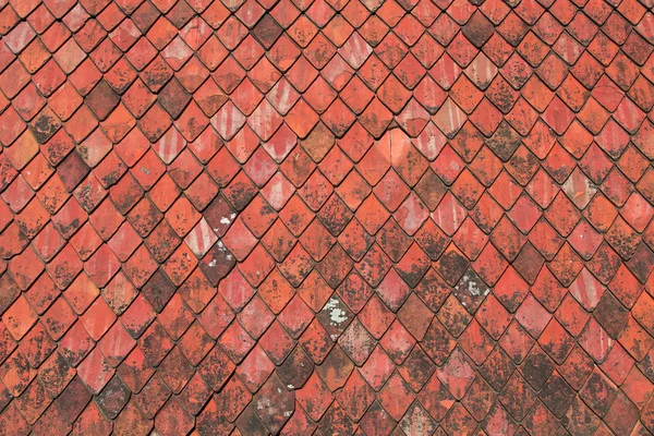 Red roofing tiles texture — Stock Photo, Image