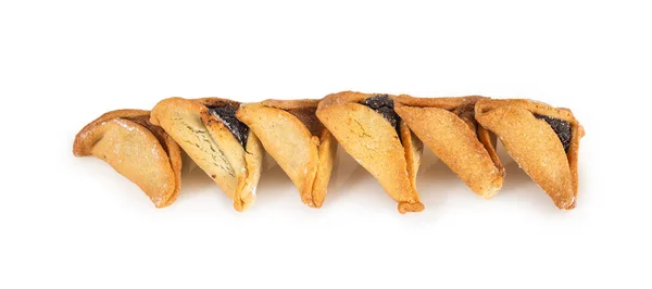 Orecchie Haman Sono Anche Chiamate Hamantaschen Una Tradizionale Pasticceria Ebraica — Foto Stock