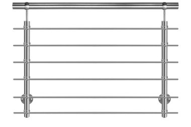 Modern bir korkuluk paslanmaz çelik izole. Bu korkuluk merdiven ve balkon'ın için kullanılır
