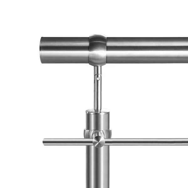 Modern korkuluk paslanmaz çelik ayrıntı izole