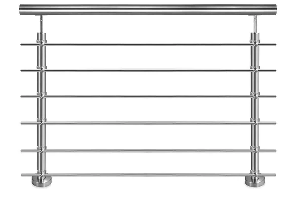 Modern bir korkuluk paslanmaz çelik izole. Bu korkuluk merdiven ve balkon'ın için kullanılır