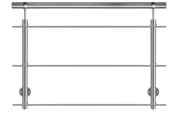 Modern bir korkuluk paslanmaz çelik izole. Bu korkuluk merdiven ve balkon'ın için kullanılır