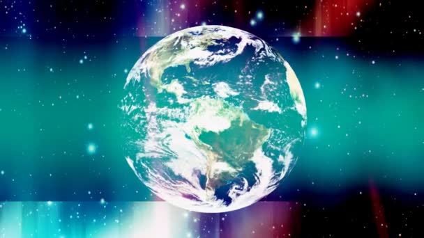 Kosmischer Planet abstrakt — Stockvideo