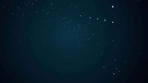 Fondo oscuro con estrellas como puntos — Vídeo de stock