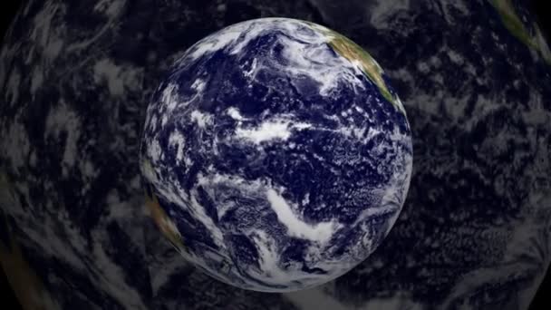 Dubbele aarde achtergrond — Stockvideo