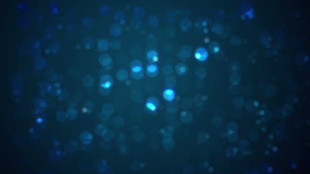 Focus punten van blauw licht oscilleren — Stockvideo