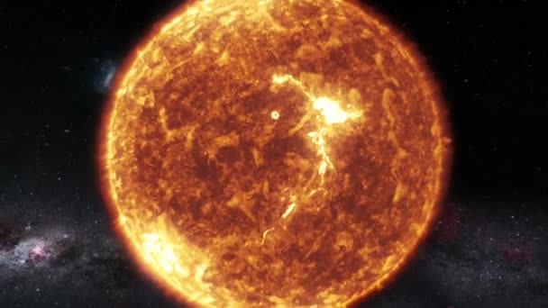 太陽にハード ズーム — ストック動画