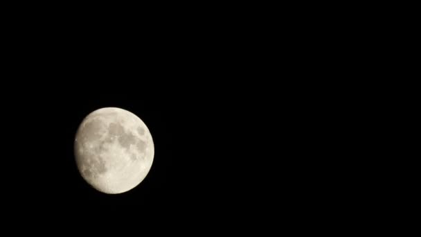 月亮裸奔的天空 — 图库视频影像