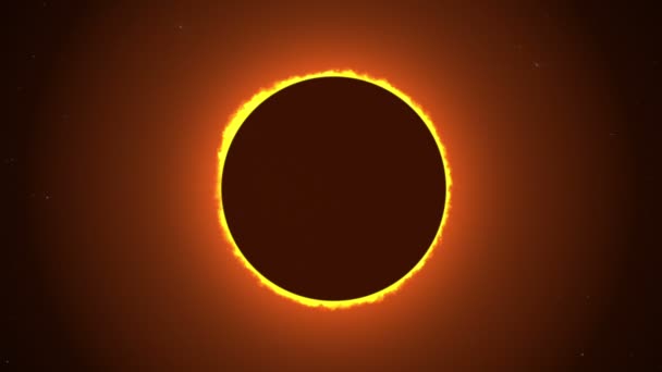 Orange solar ecclipse — Stockvideo