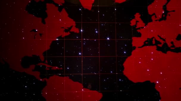 Globe rouge et étoile — Video