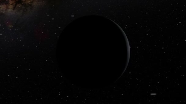 Спінінг Плутон фону — стокове відео