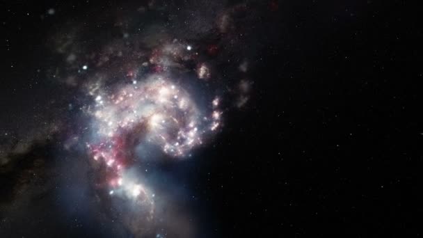 Spiral universum bakgrund — Stockvideo