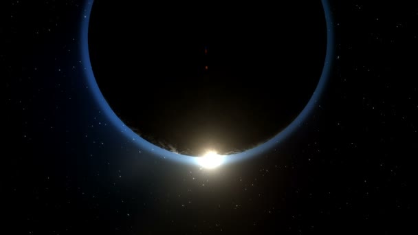 Sol brillante planeta tierra — Vídeos de Stock