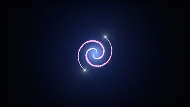 Vorticosa spirale rosa — Video Stock